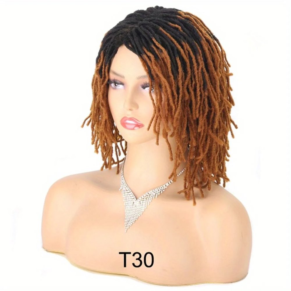Earth Yellow Short Dreadlock Wigs 10″ inches